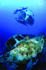 Deep sea submersible in Curaça